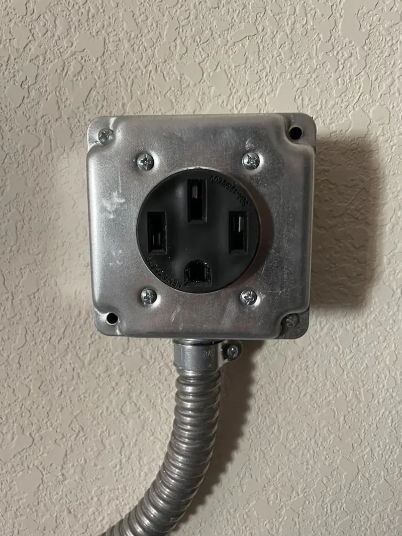 NEMA 14-50 outlet installed for Smart Home Electrical in Morton Grove