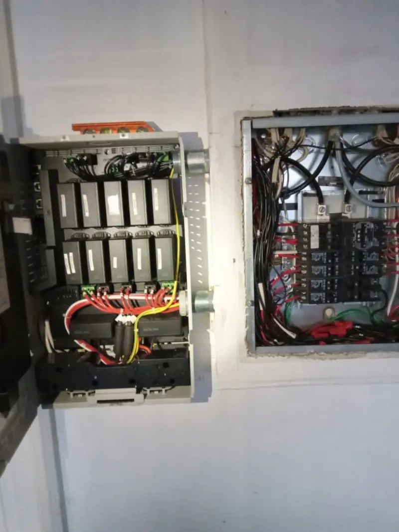 Electrical panel upgrade completed for Security Camera Wiring in Morton Grove